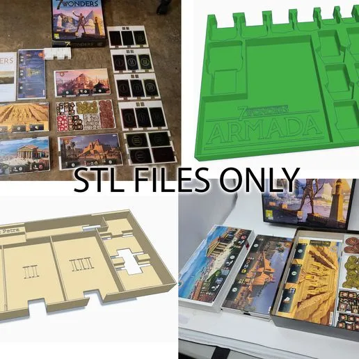 STL Files for 7 Wonders 2nd Edition (& all expansions) insert