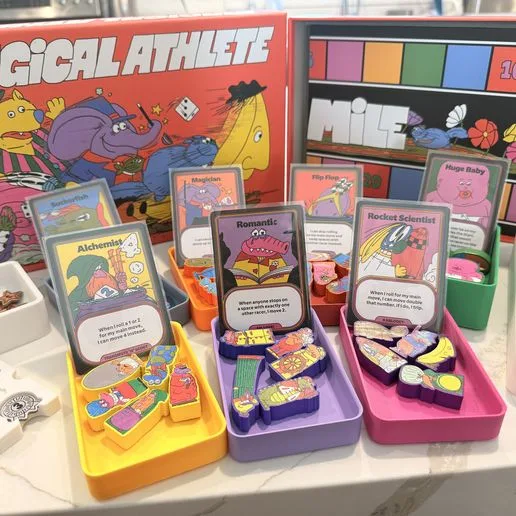 Magical Athlete Board Game Organizer - Color Coded