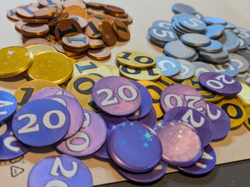Machi Koro card game coins