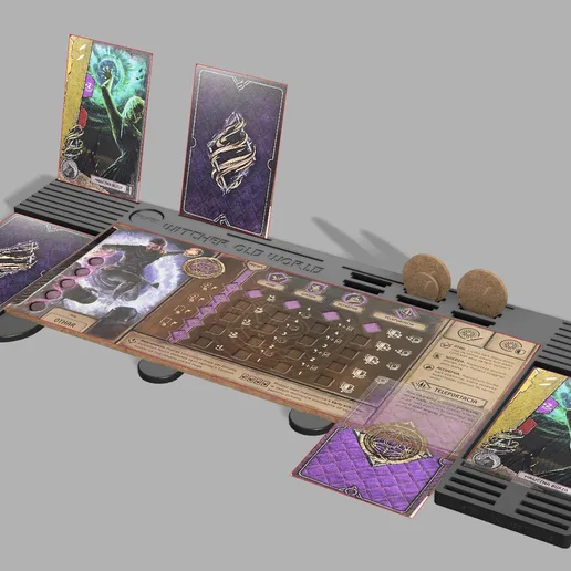THE WITCHER: OLD WORLD PLAYER BOARD (updated for sleeved cards)