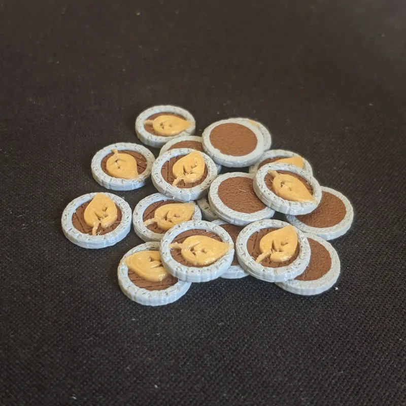 Everdell Newleaf Golden Occupied Door Token