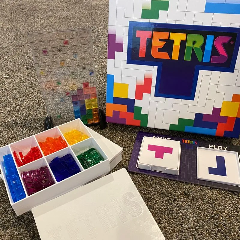 Tetris Game Organizer and Card Tray