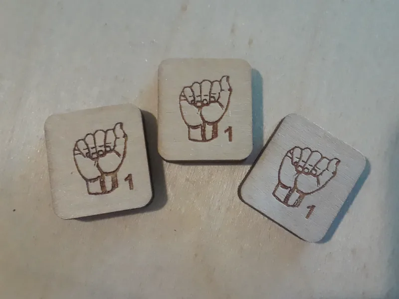 ASL Scrabble tile set