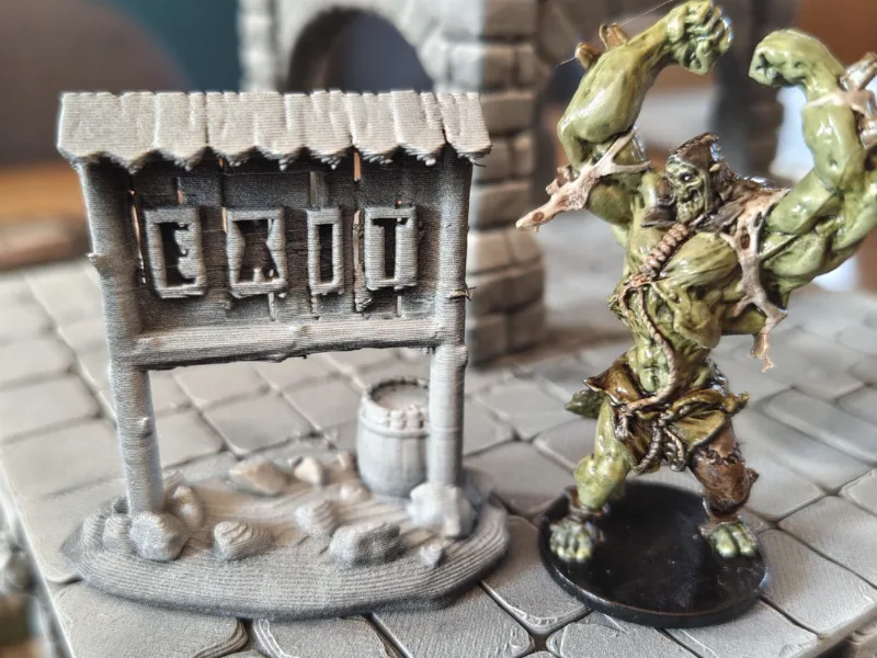 EXIT Sign - Zombicide Black Plague