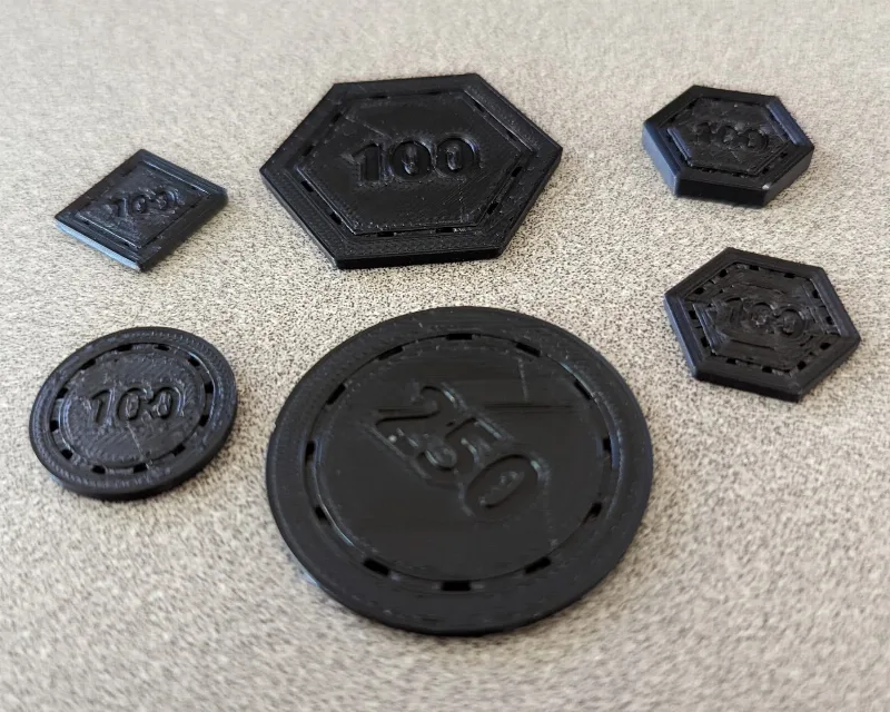 Parametric Game Tokens / Poker Chips