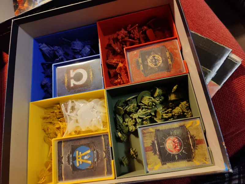 Forbidden Stars and Fan Expansion Organizer - Player box - Arcane Tinmen Standard sleeves