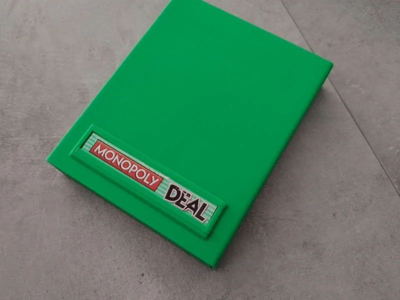 Card box for Monopoly Deal