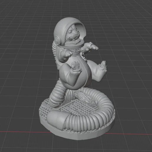 Space Cat Miniature - Inspired by Nemesis