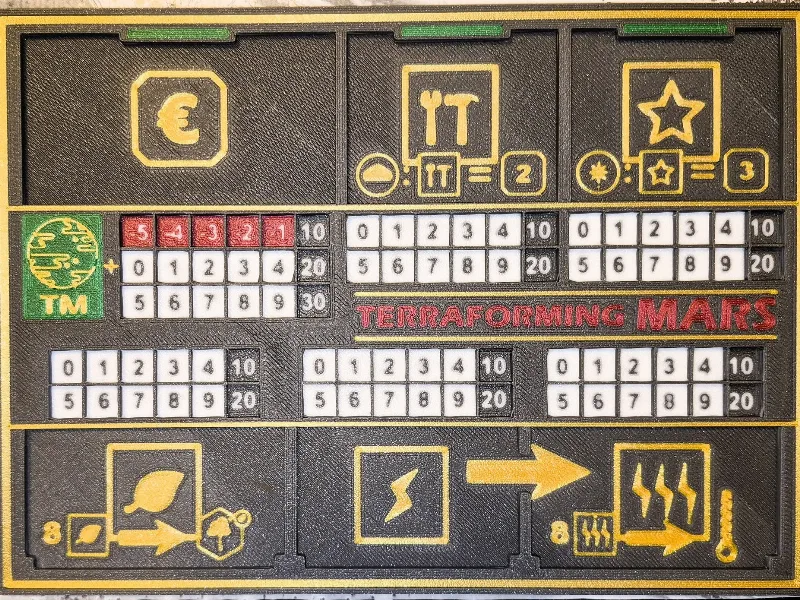 Terraforming Mars - Playerboard V3 - MASSIVE