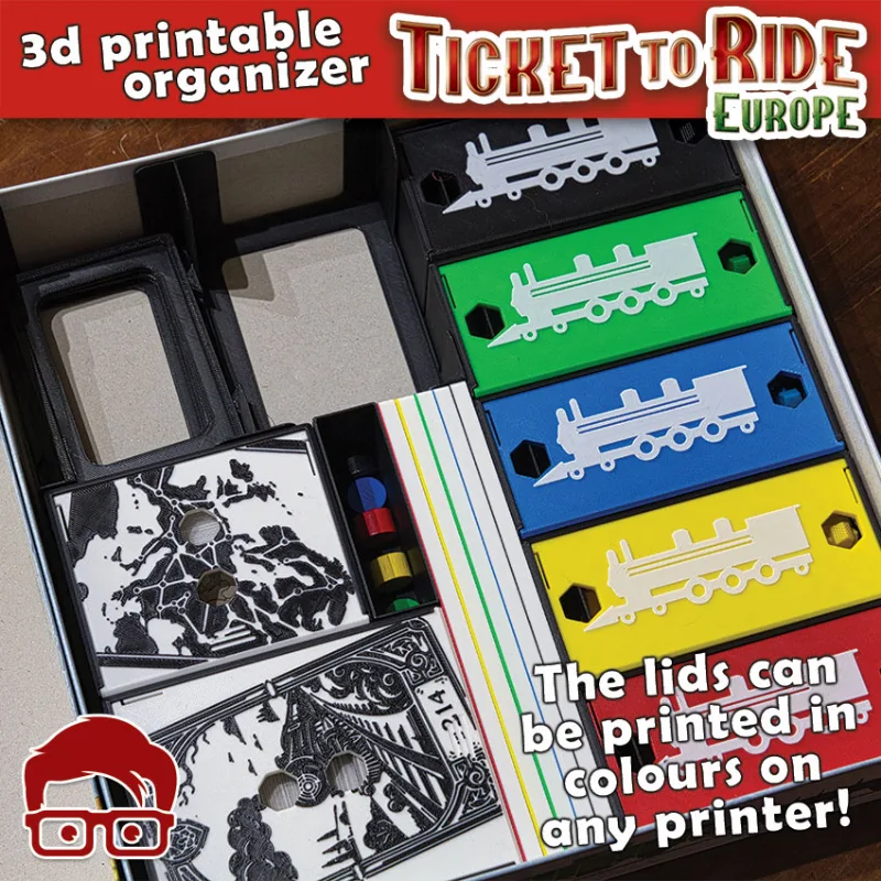 TICKET TO RIDE EUROPE INSERTS / INTERNAL ORGANIZER BY AM-MEDIA