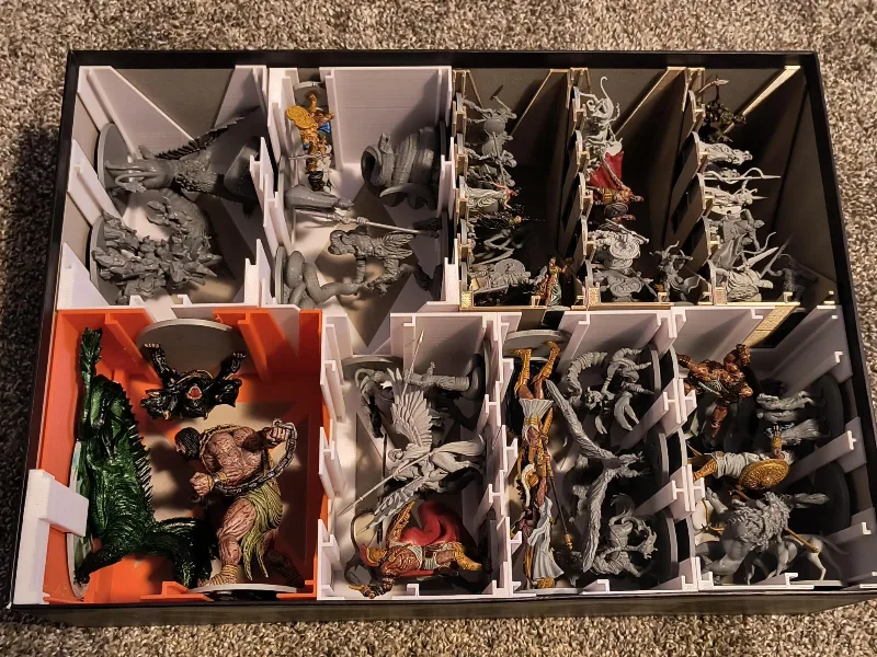 Mythic Battles: Pantheon insert and organizer for "God Pledge" - core & KS extras 