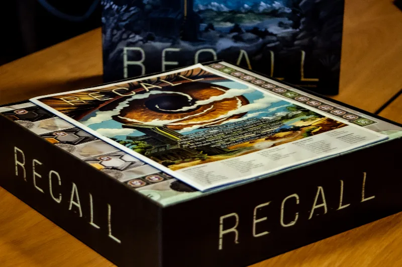 Recall Boardgame Inlay