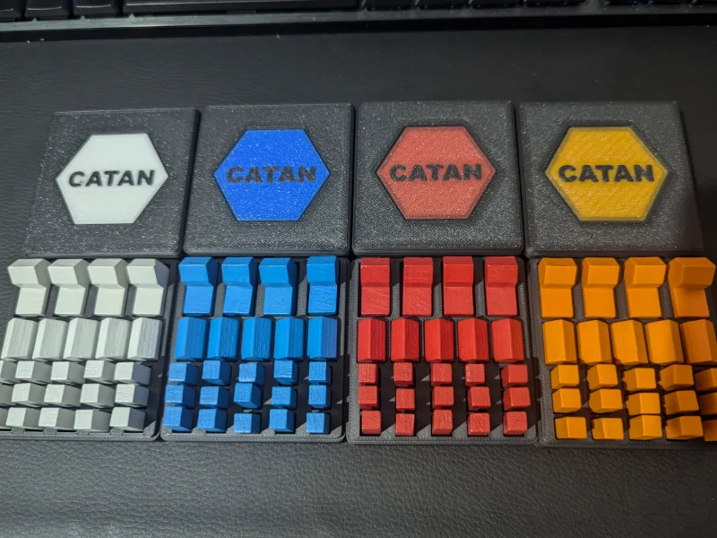 CATAN 6th Edition Player Piece Organisers