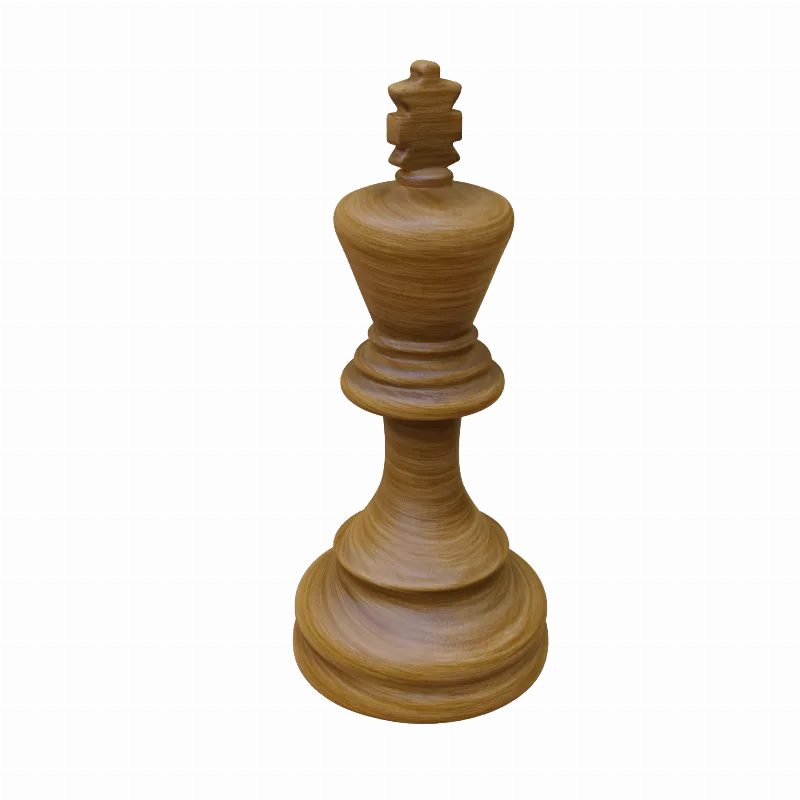 King Chess Piece detailed