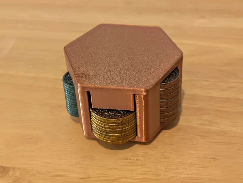 Scythe metal coin holder lid