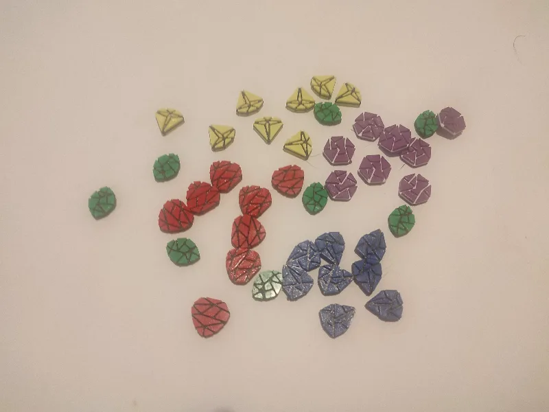 Ritual board game stone tokens