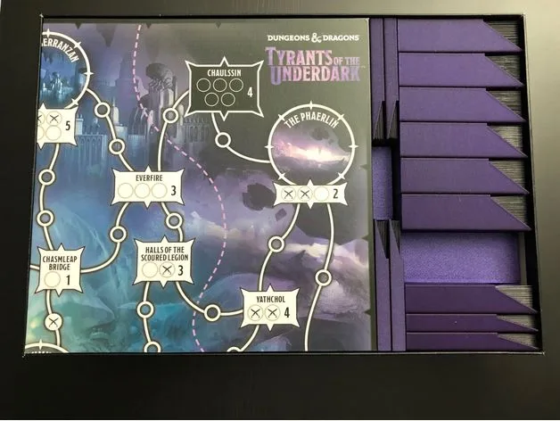 Tyrants of the Underdark first edition - insert for base game with expansion - cards are sleeved