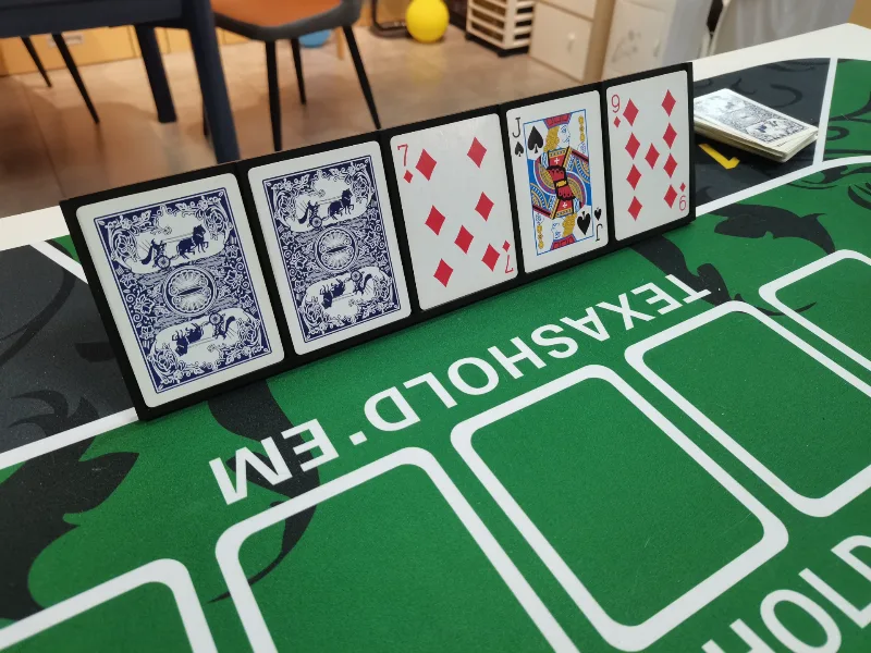 Texas Hold'em Poker Card Display Stand