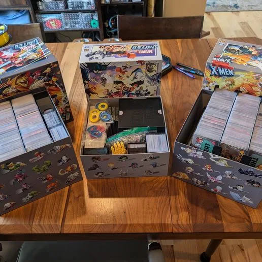 Marvel United Seasons 1-3 organizer for everything but the minis in 3 boxes!