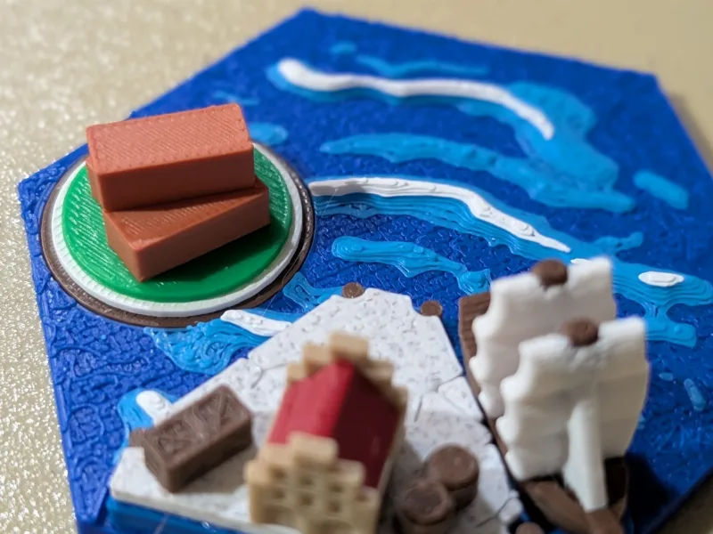 XL Large harbor pieces for Catan 3D print edition