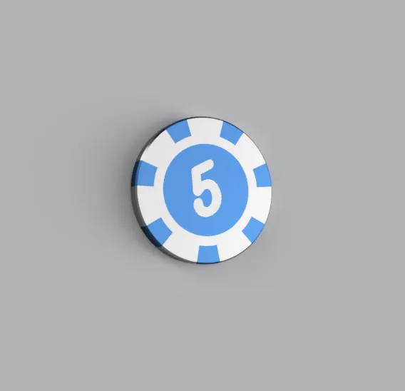 Poker Chip - value 5