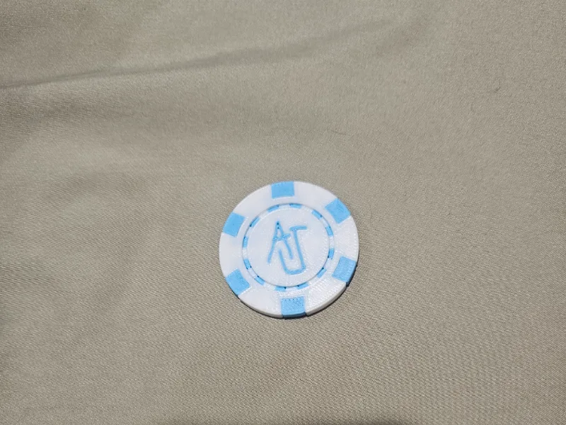 aj poker chip