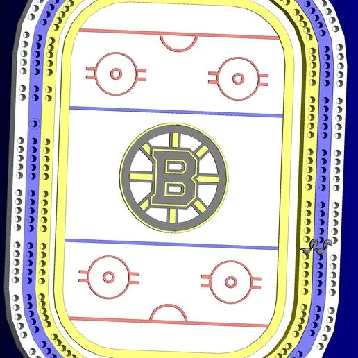 cribbage game boston bruins rink
