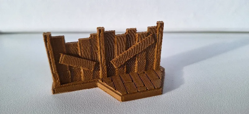 Gloomhaven large wooden wall on long axis