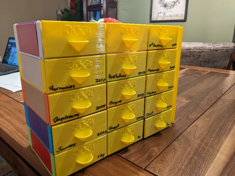 Modular drawer for Dixit Card game