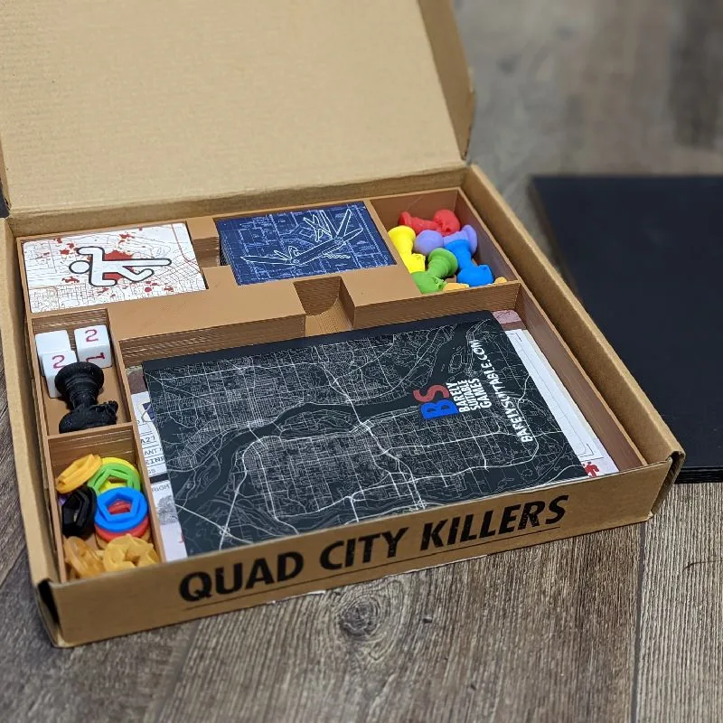 Board game organizer for Quad City Killers