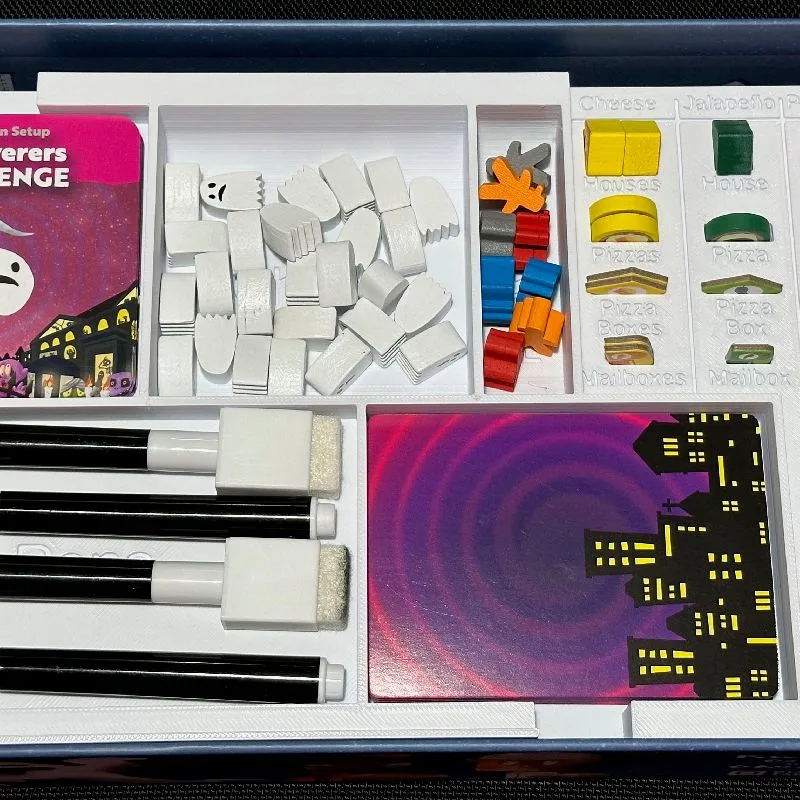 Psychic Pizza Deliverers go to the Ghost Town game insert