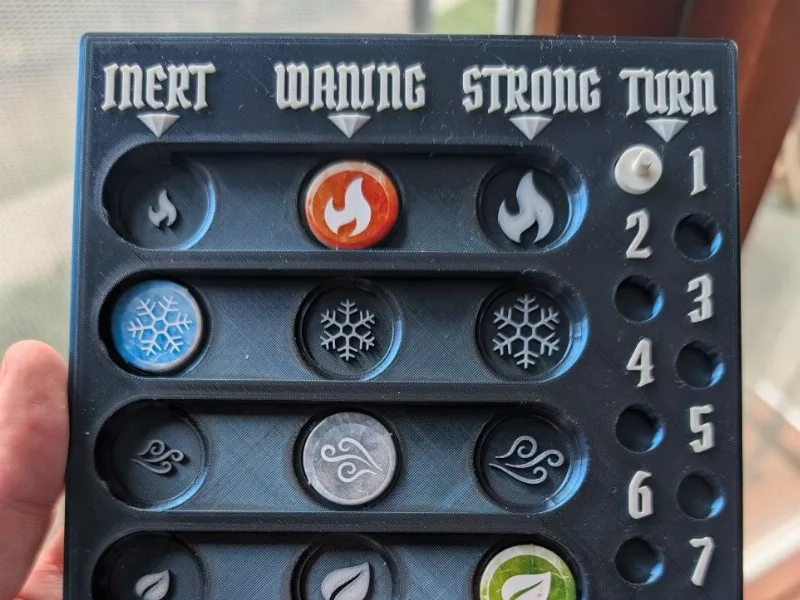 Element board for Gloomhaven 2nd Edition