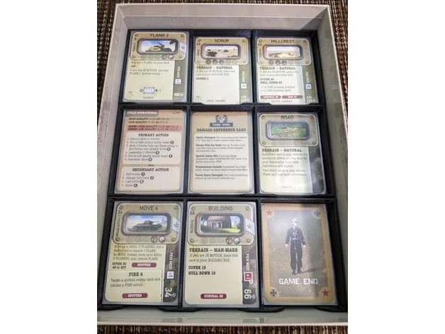 Tank Duel & North Africa Expansion Card Trays - GMT Games