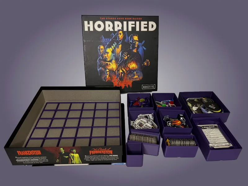 Horrified The Boardgame Insert With Gridfinity