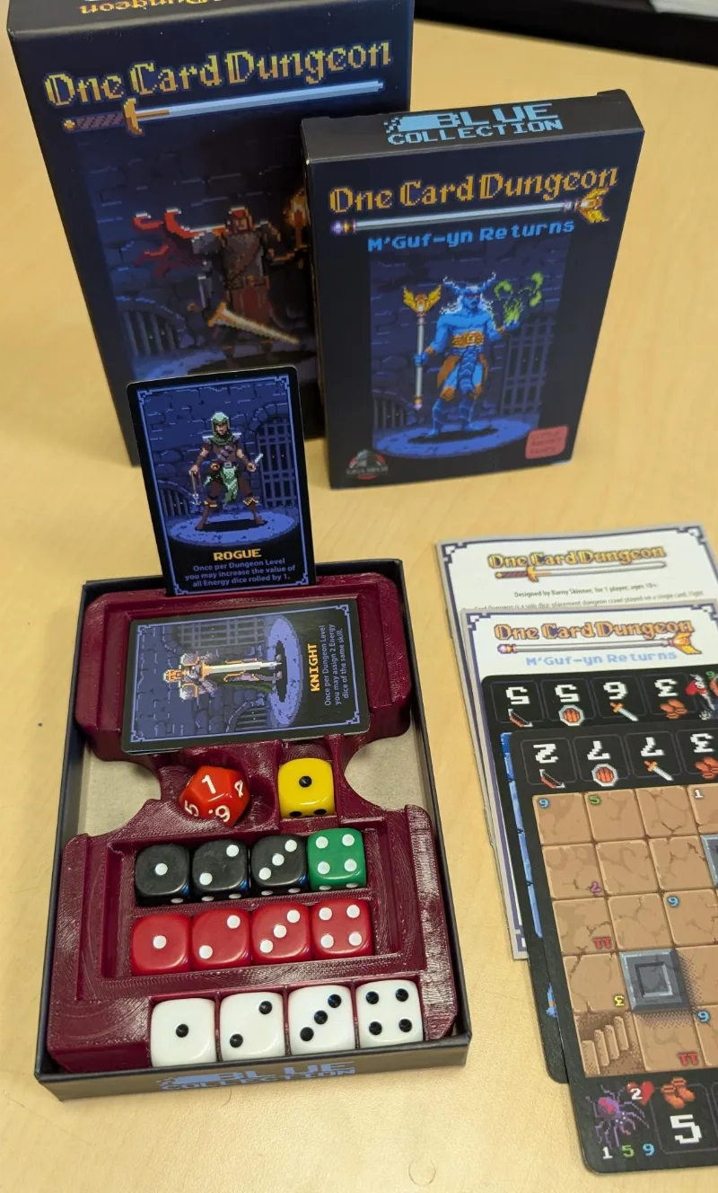One Card Dungeon Box Insert and Playfield