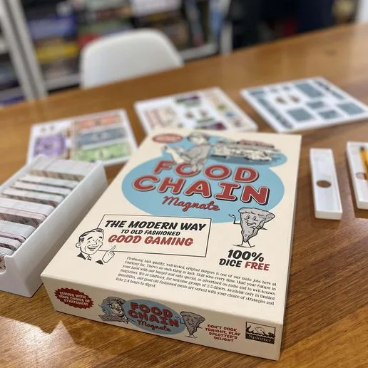 Food Chain Magnate insert (for use with BGG accordion system)