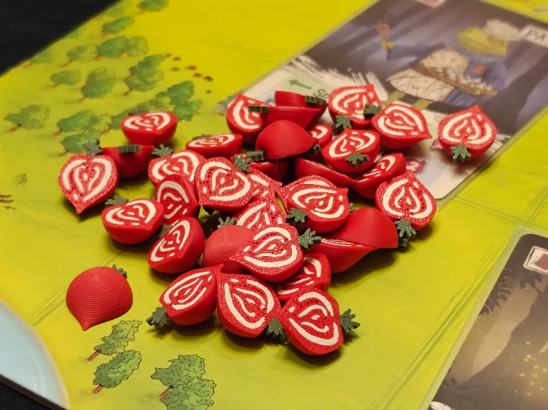 Food resource board game token radish emberleaf