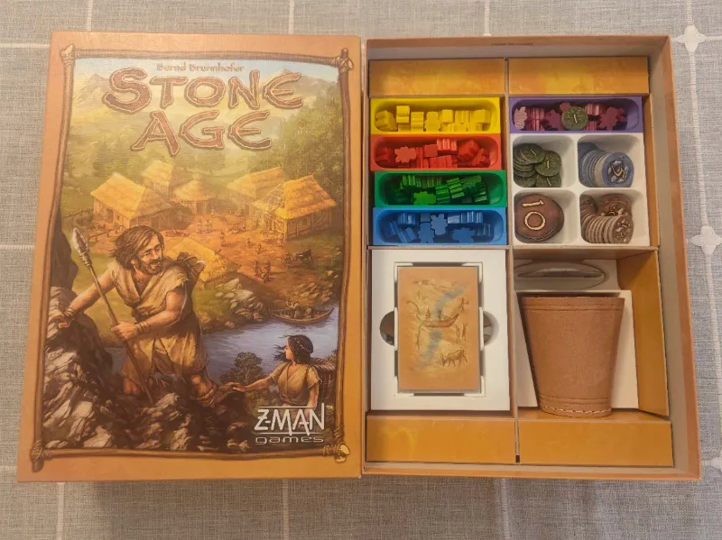 Stone Age Board Game organizer with Expansion Stone Age Inserts with The Expansion