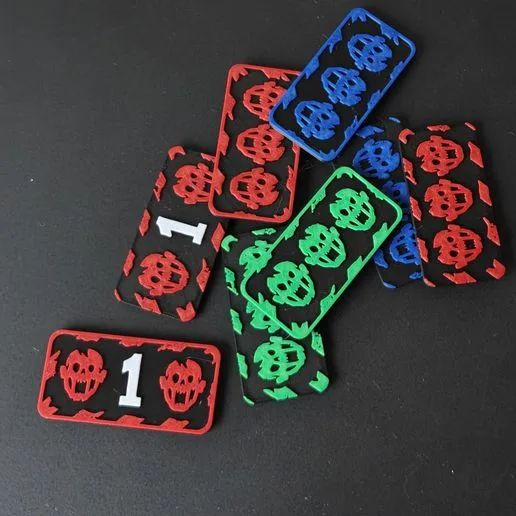 Rounded Custom Spawn Tokens for Zombicide 2nd Edition