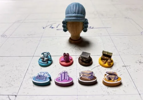 First Player Marker and Market Markers