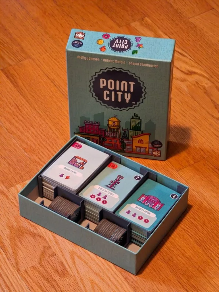 Minimalist Point City Organizer for Sleeved Cards