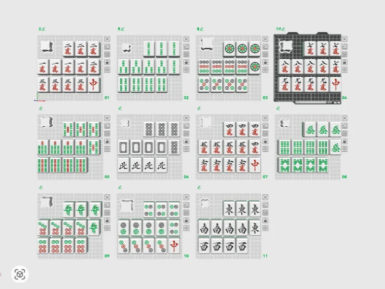 Size 42 Mahjong Actual-Scale Print