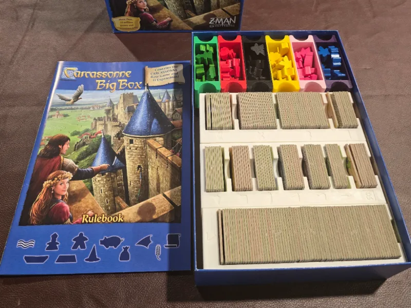 Carcassonne Big Box insert for the base game box
