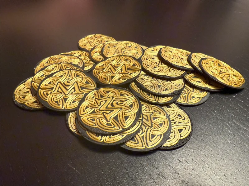 Wizard Coin (Dual Sided, no assembly required)