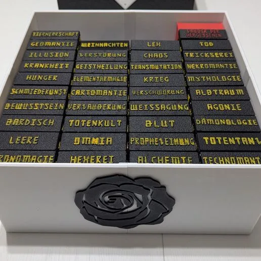 Black Rose Wars Spell Storage Box (Kallax Fit)