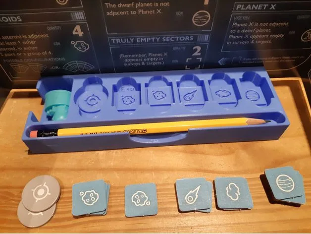 The Search for Planet X board game organizer