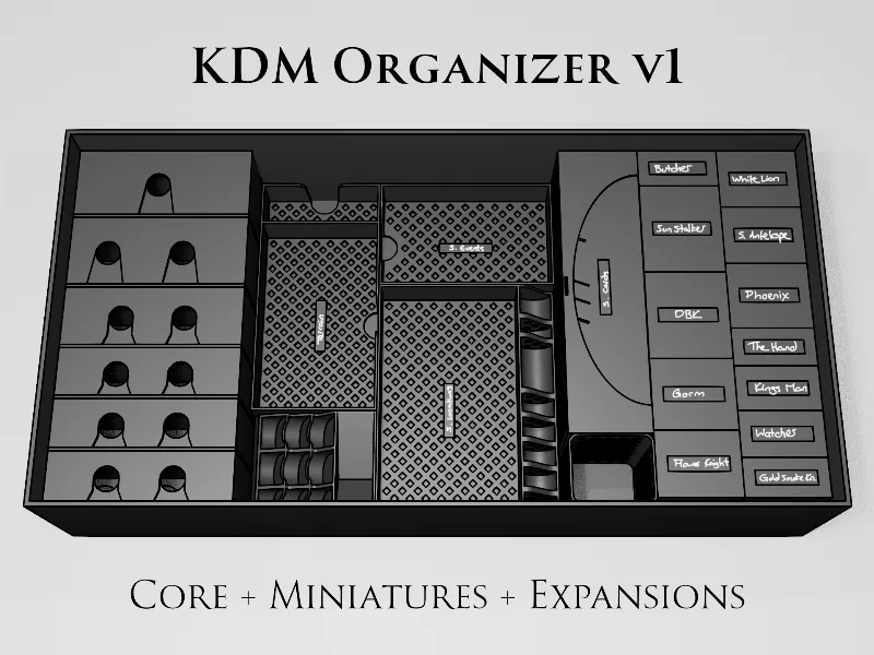 Kingdom Death: Monster - Organizer (Core Game + some Expansions)