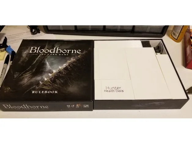 Bloodborne Card Game (plus expansion) Organizer / Box Insert