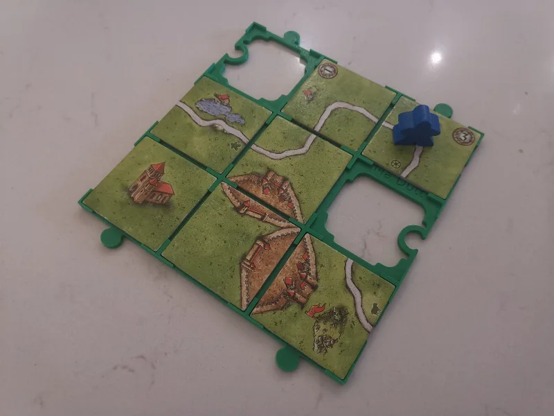 Carcassonne Base Plate 3x3 Tile Grids