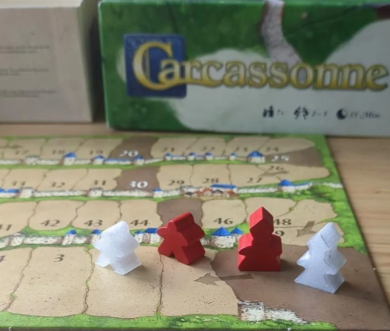 Carcassonne Meeples & Pope